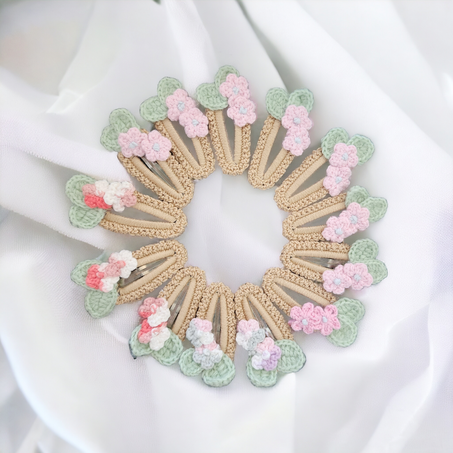 Handcrafted crochet clip